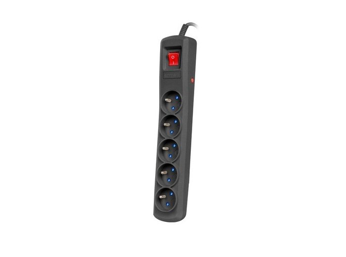 Listwa zasilająca R5 5m 5x230V PL 10A Czarna
