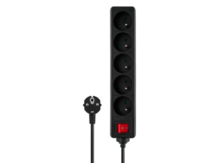 Listwa zasilająca 5 gniazd 3m, LZ-02
