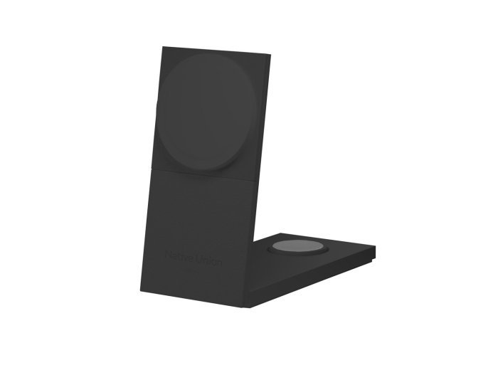 Bezprzewodowa ładowarka Qi2 15W do trzech urządzeń kompatybilna z MagSafe, adapter oraz wtyczki EU i UK w zestawie (black)