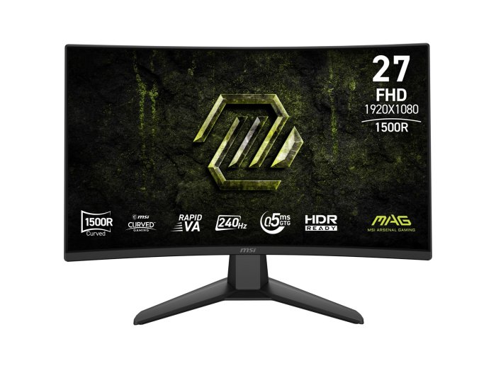 MSI MAG 274CF X24 monitor komputerowy 68,6 cm (27") 1920 x 1080 px Full HD Czarny