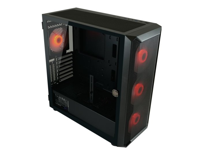 LC-Power Gaming 804B - Midi Tower - obudowa PC - ATX - micro ATX - Mini-ITX - Metal - Plastik - Szkło hartowane - 16 cm