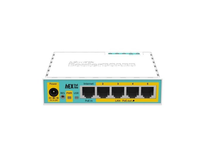 Mikrotik hEX PoE lite ruter Fast Ethernet Biały