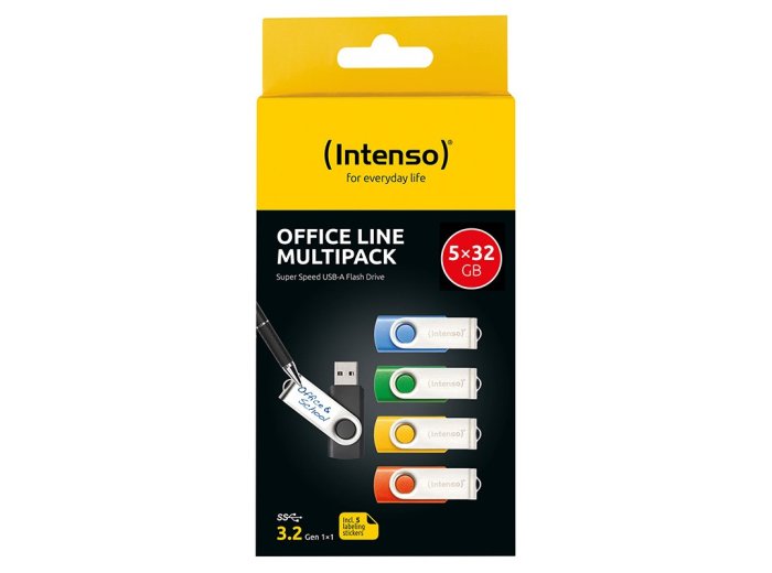 Intenso 3543585 pamięć USB 32 GB USB Typu-A 3.2 Gen 1 (3.1 Gen 1) Wielobarwny