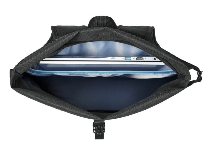 Rivacase Gremio plecak City backpack Czarny Poliester, Przetworzony politereftalan etylenu (rPET)