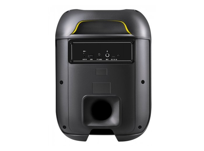Głośnik bluetooth BOOMER 65W czarny podświetlenie LED