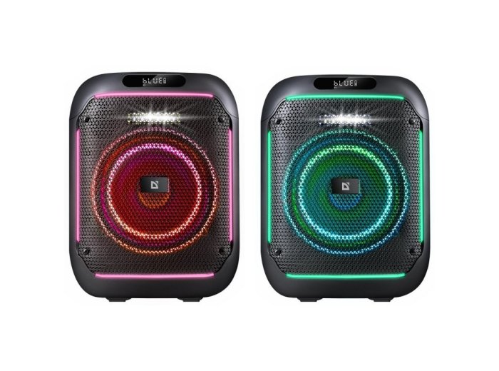 Głośnik bluetooth BOOMER 65W czarny podświetlenie LED