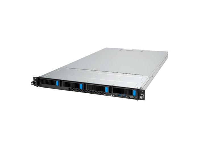 Platforma Asus Rack (1U) RS501A-E12-RS4 AMD Epyc 9005/9004 (4x NVMe/SATA HS, 2xM.2, 2x1Gbe, IPMI, 1+1 1600W )