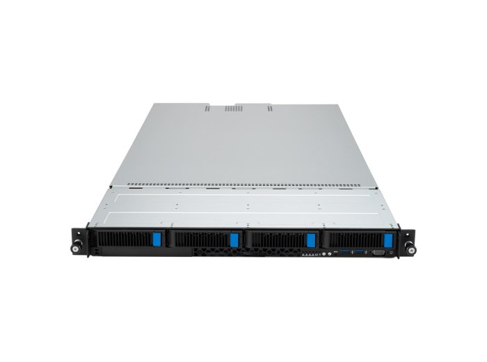 Platforma Asus Rack (1U) RS501A-E12-RS4 AMD Epyc 9005/9004 (4x NVMe/SATA HS, 2xM.2, 2x1Gbe, IPMI, 1+1 1600W )