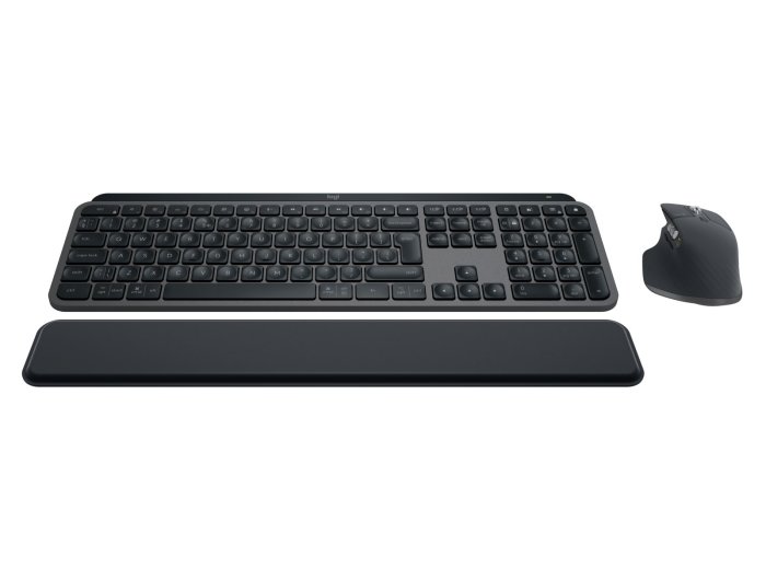 Logitech MX Keys combo for Business Gen 2 klawiatura Dołączona myszka Biuro RF Wireless + Bluetooth QWERTY Amerykański międzynarodowy Grafitowy