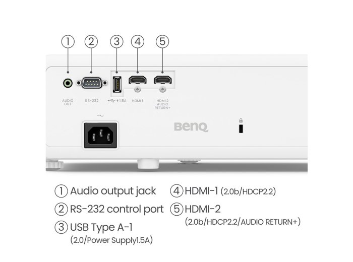 Projektor BenQ TK710 o standardowym rzucie 3200ANSI lumenów DLP UHD 4K (3840x2160) Kompatybilność 3D