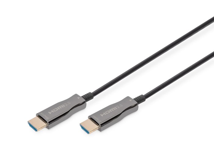 Kabel połączeniowy hybrydowy AOC HDMI 2.0 Premium HighSpeed 4K/60Hz UHD HDMI A/HDMI A M/M czarny 15m