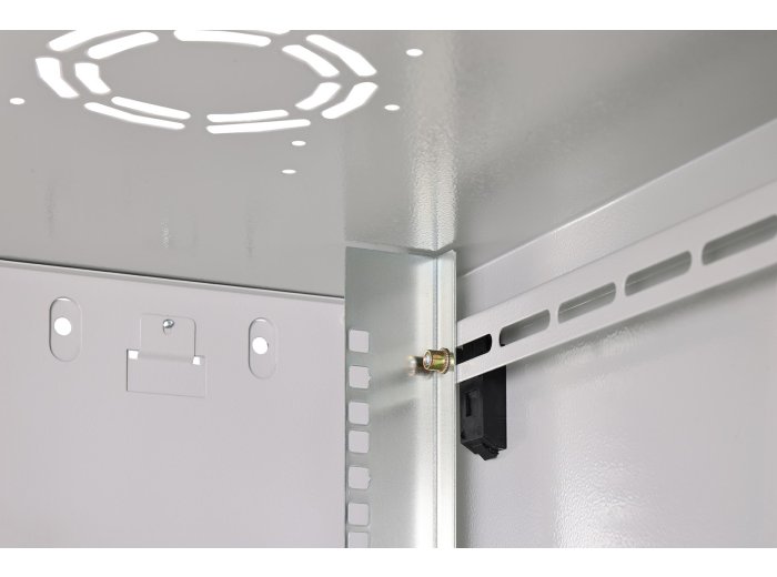 Digitus Szafa sieciowa wisząca DYNAmic 19" 12U rack 600x600, drzwi szyba, szary, niedzielona, złożona, 60kg