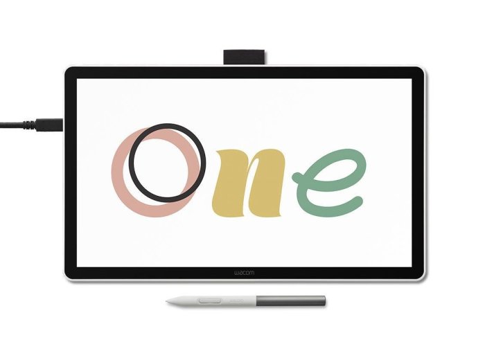 Tablet graficzny Wacom One 14 - ekranowy z piórkiem Wacom One Standard Pen i kablem USB-C