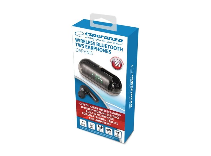 ESPERANZA SŁUCHAWKI DOUSZNE BLUETOOTH TWS DAPHNIS EH239K