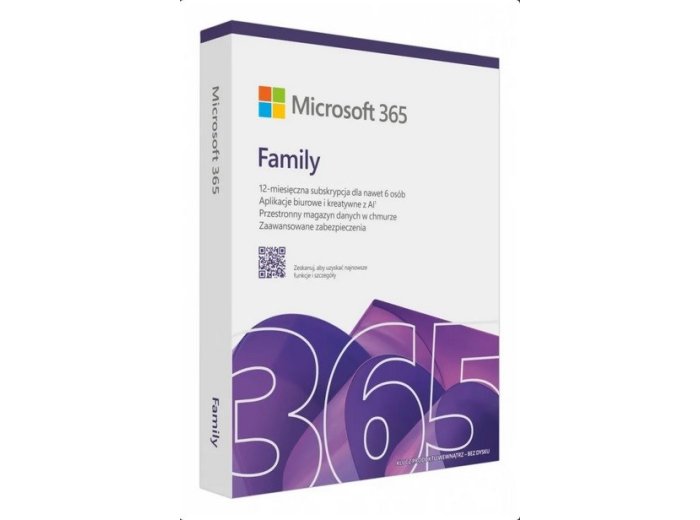 Microsoft 365 Family Polish EuroZone Subscr