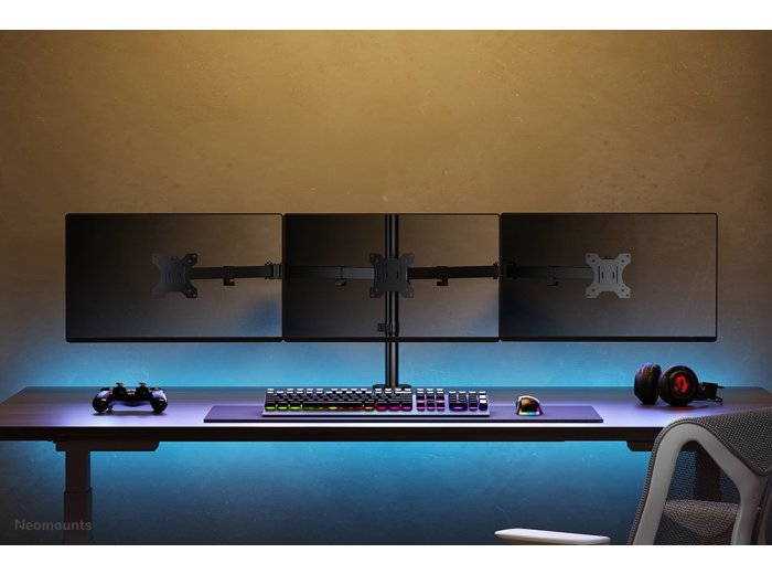 Neomounts FPMA-D550D3BLACK uchwyt / stojak do monitorów 68,6 cm (27") Biurko Czarny