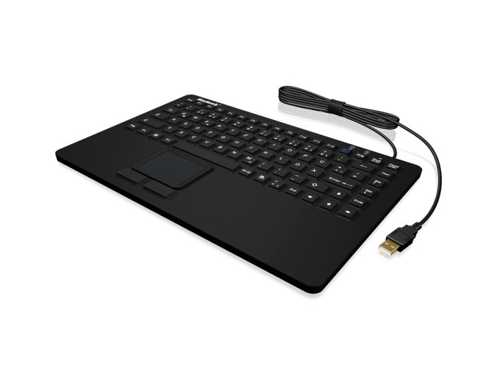 KeySonic KSK-5230 IN (DE) klawiatura Biuro USB QWERTZ Niemiecki Czarny