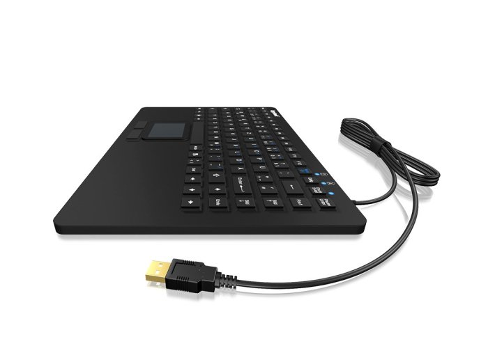 KeySonic KSK-5230 IN (DE) klawiatura Biuro USB QWERTZ Niemiecki Czarny
