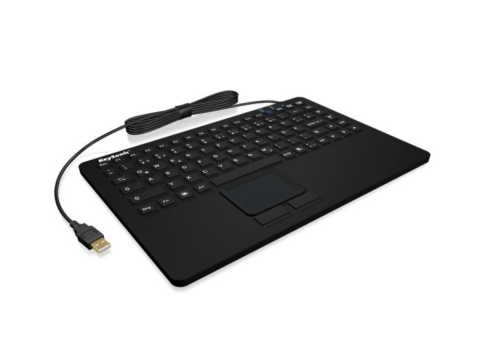 KeySonic KSK-5230 IN (DE) klawiatura Biuro USB QWERTZ Niemiecki Czarny