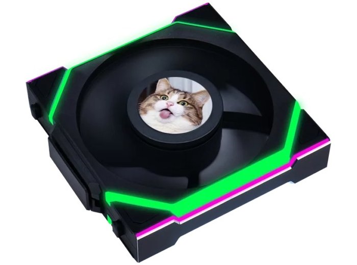 Lian Li UNI FAN SL Wireless LCD 120 Reverse Blade Obudowa komputera Wentylator 12 cm Czarny 3 szt.