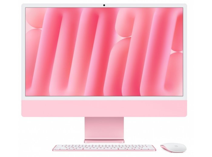 iMac 24 cale: M4 10/10, 16GB, 256GB SSD - Różowy