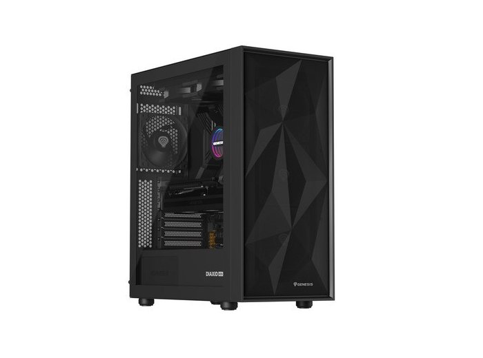 Obudowa Genesis Diaxid 605F MIDI TOWER USB-C Czarna