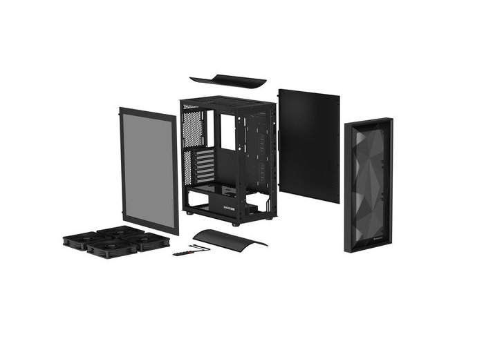 Obudowa Genesis Diaxid 605F MIDI TOWER USB-C Czarna