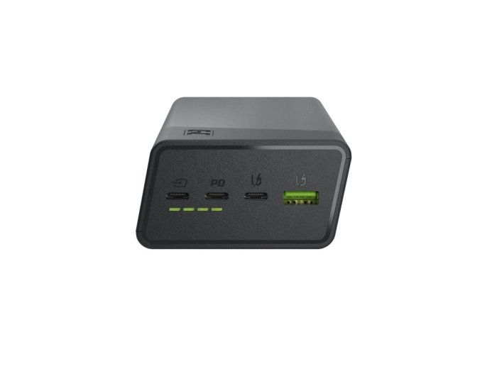 Powerbank 30 000mAh, 22.5W, 4 porty, czarny