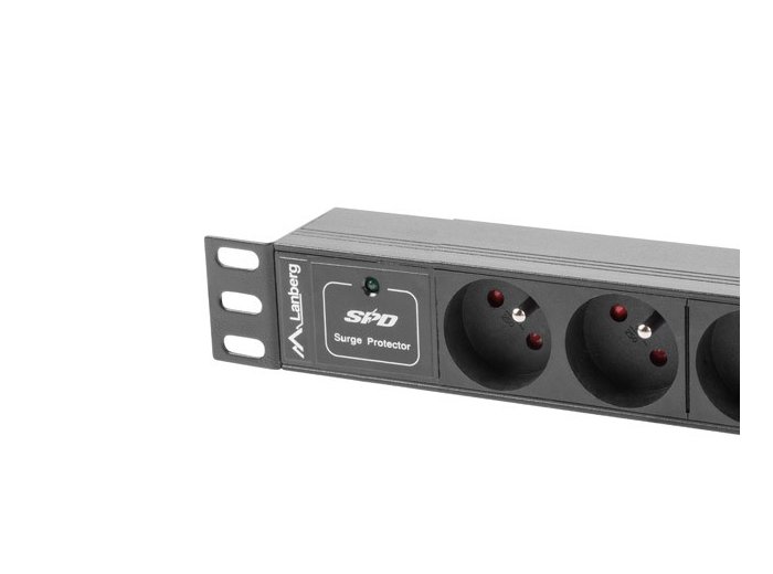 Listwa zasilająca Rack PDU 10 cali 1U 3x PL 2m 16A 230V PL czarna