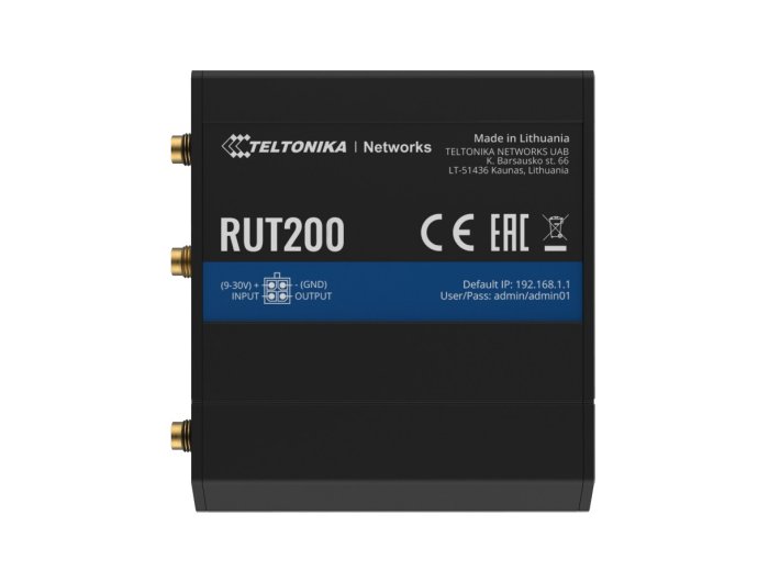 Router 4G/LTE RUT200 (Cat 4), 3G, 2G, WIFI, Ethernet