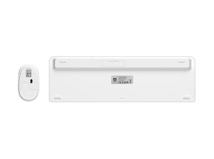 Philips 3000 series SPT6307W/00 klawiatura Dołączona myszka Uniwersalne RF Wireless QWERTY Angielski Biały