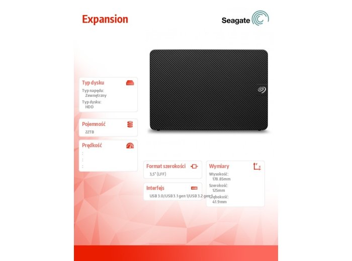 Dysk twardy Expansion 22TB 3.5 cala STKP22000400