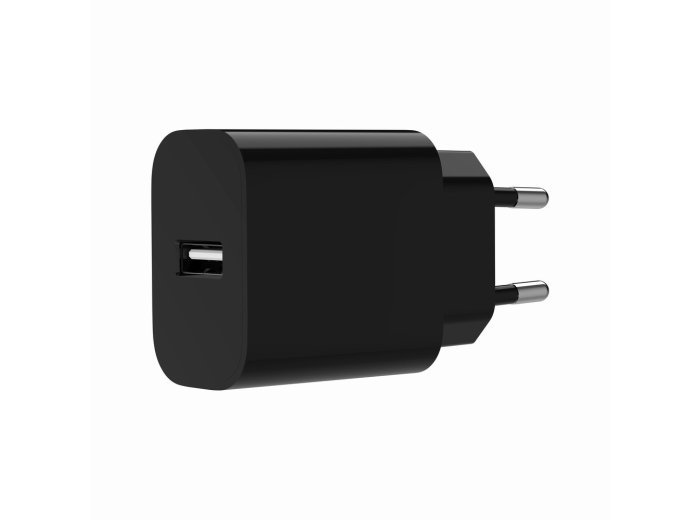 Ładowarka uniwersalna USB, 2.4 A, czarna