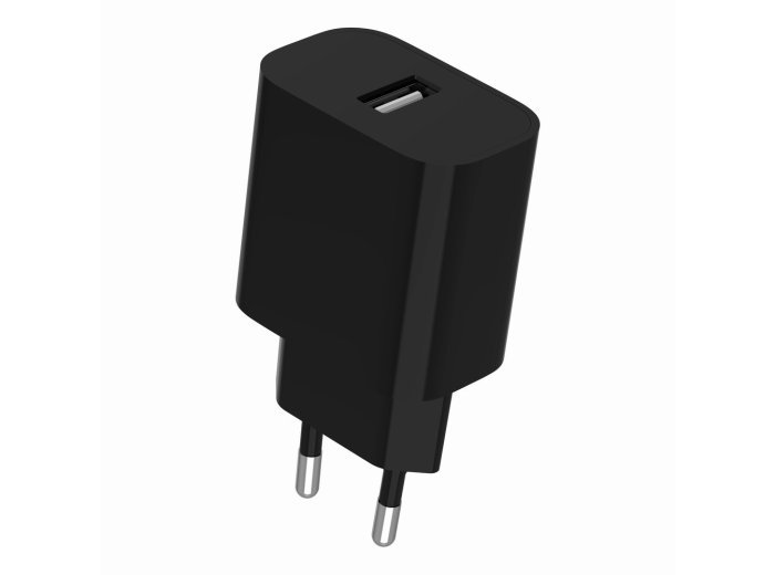 Ładowarka uniwersalna USB, 2.4 A, czarna