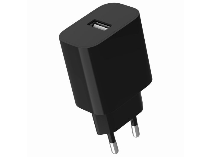 Ładowarka uniwersalna USB, 2.4 A, czarna