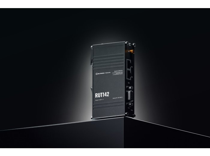 Teltonika Router przemysłowy RUT142 WiFi 4, RS232, 2x RJ45 100Mb/s, IP30