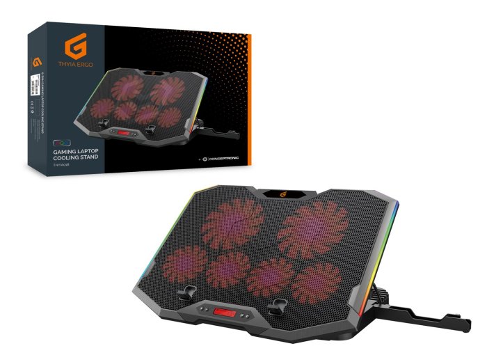 Conceptronic THYIA01B podkładka chłodząca do laptop 43,2 cm (17") Szary