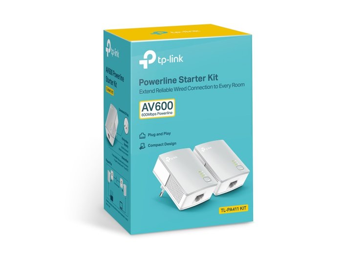 TP-Link PA411KIT 500 Mbit/s Przewodowa sieć LAN Biały 2 szt.
