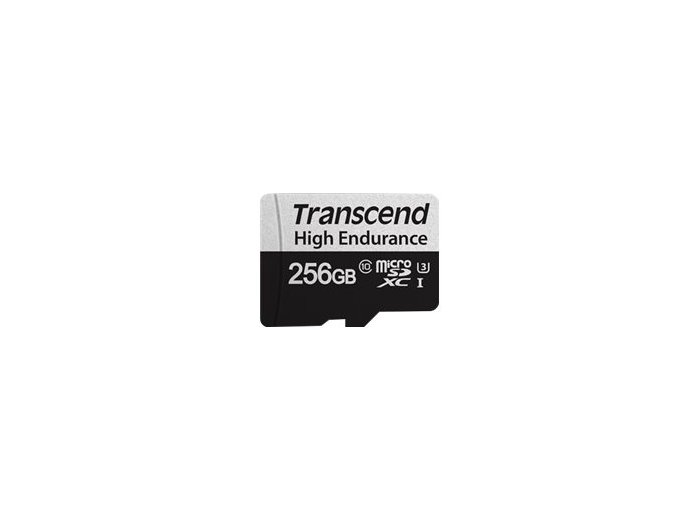SD microSD Card 256GB Transcend SDXC USD350V w/adapter