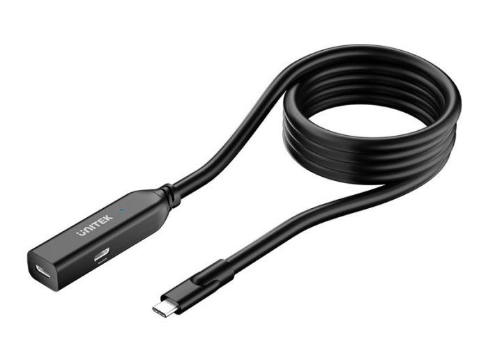 UNITEK KABEL PRZEDŁUŻACZ USB-C 10GBPS, 5M, CZARNY