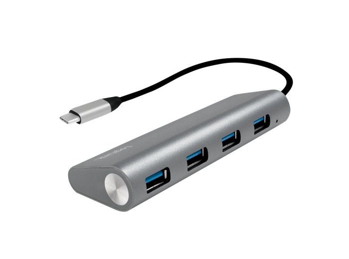 Hub 4xUSB 3.1, USB-C, aluminiowa obudowa