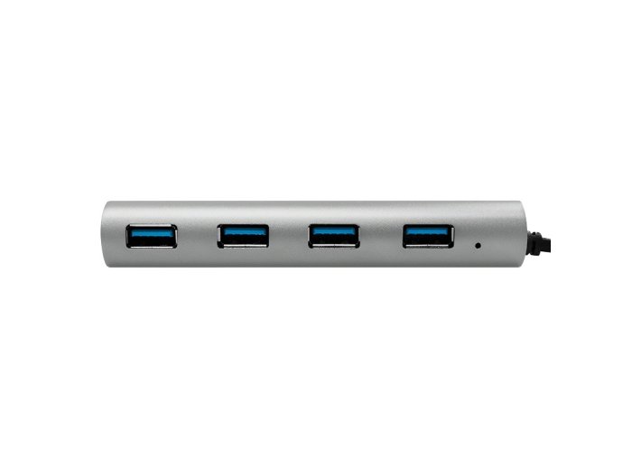 Hub 4xUSB 3.1, USB-C, aluminiowa obudowa