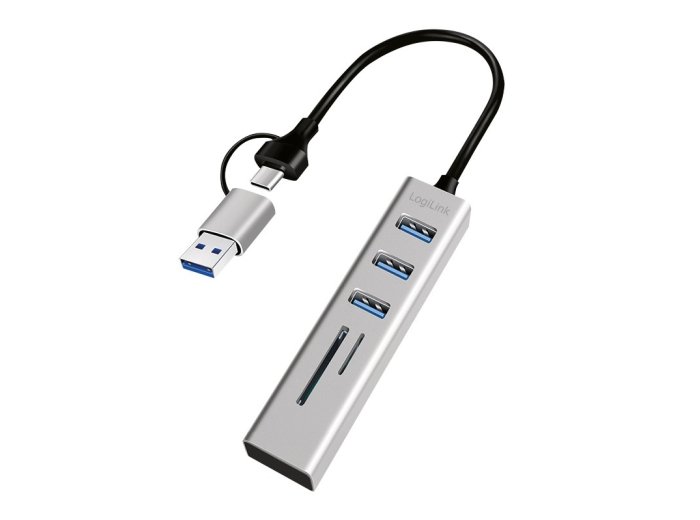 Hub 3xUSB3.0 z czytnikiem kart pamięci