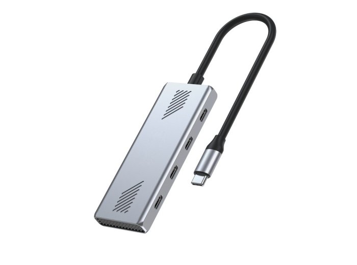 HUB USB3.2 Gen2 typ C, 4 porty USB-C