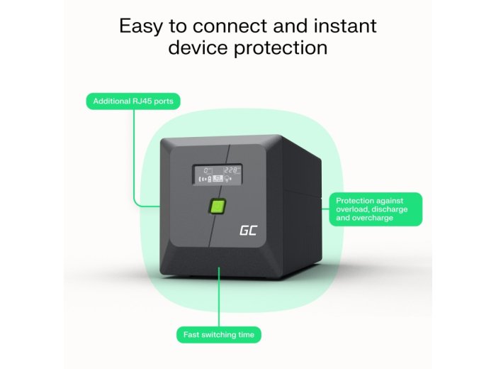 Zasilacz awaryjny UPS 700W/1000VA czysta sinusoida
