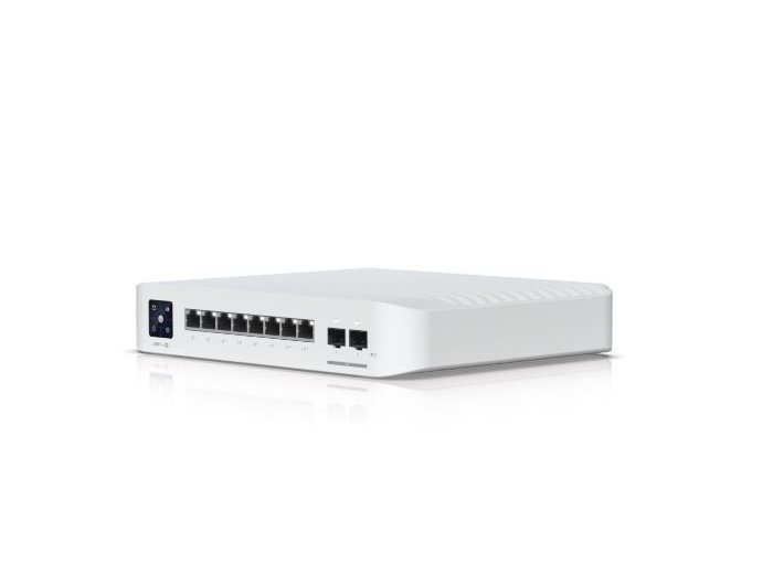 Przełącznik UniFi  8 PoE USW-PRO-8-POE, 6 portów 1 GbE PoE+,              2 porty 1 GbE PoE++, 2 porty 10G SFP+, 120W