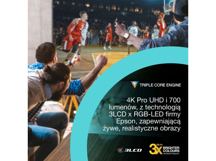 Projektor EF-62N x4K PRO-UHD/700L/5m:1/1.6kg niebieski