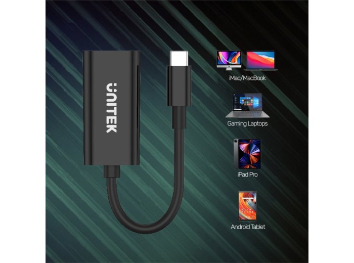 Adapter USB-C - HDMI 2.0 4K 60Hz; M/F; V1421A