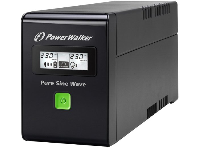 UPS POWER WALKER LINE-INTERACTIVE 800VA 3X IEC 230V,PURE SINE    WAVE,RJ11/45 IN/OUT,USB,LCD (Pełna sinusoida)