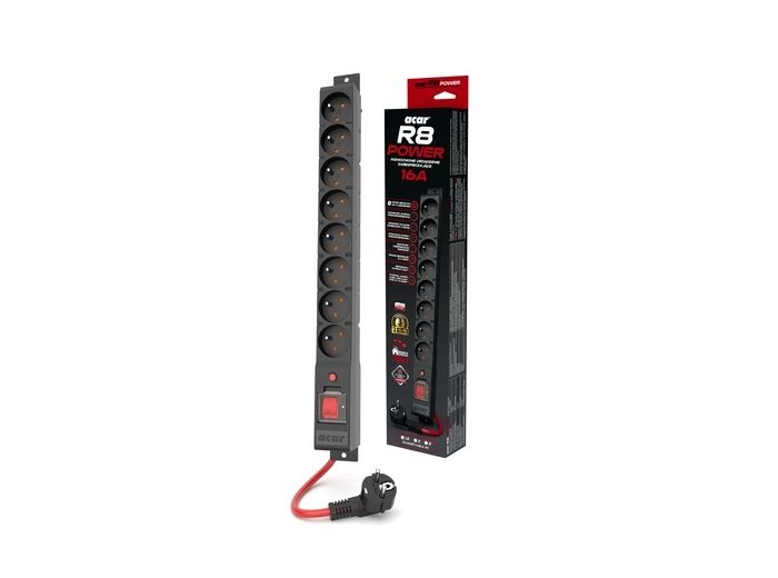 Listwa zasilająca R8 POWER 5M 8X 230V PL 16A